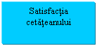 Text Box: Satisfactia cetateanului