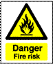 Hazard Warning Signs - Flammable & Oxidising