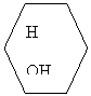 Hexagon: H

OH  H
