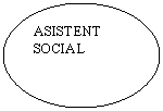 Oval: ASISTENT
SOCIAL
