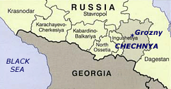 Chechnya map