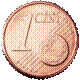 Face commune de la pièce de 1 centime d'euro