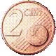 Face commune de la pièce de 2 centimes d'euro