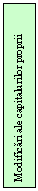 Text Box: Modificari ale capitalurilor proprii