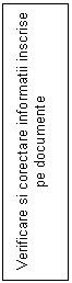Text Box: Verificare si corectare informatii inscrise pe documente