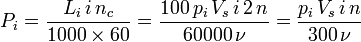 P_i = frac = frac = frac