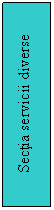 Text Box: Sectia servicii diverse