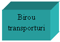 Text Box: Birou transporturi